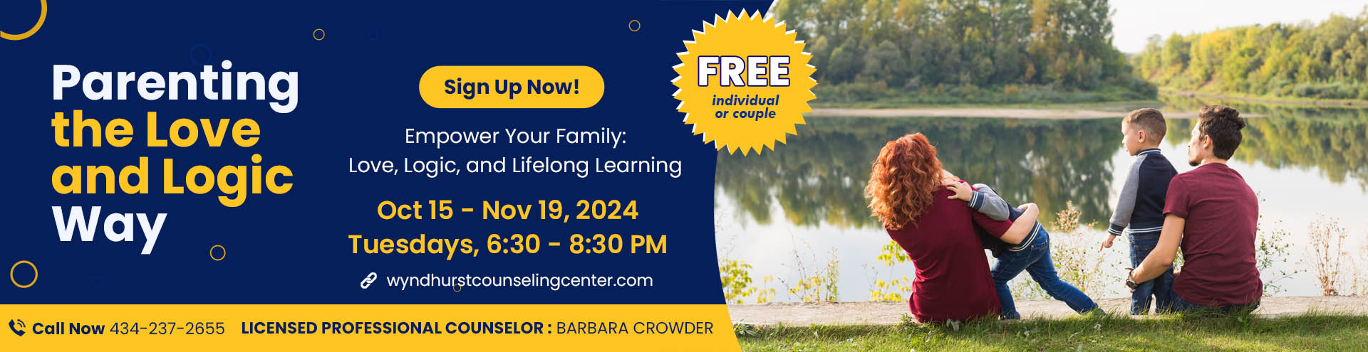 Parenting the Love and Logic Way Banner ad October 2024 Workshop