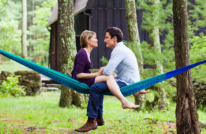 Couple sitting on hammock talking after a counseling intensive with Chuck Rodgers at Wyndhurst Counseling and Wellness in Lynchburg Va 832
