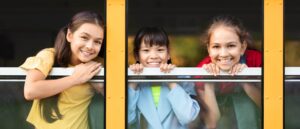 Group of Middle School Girls on a bus 2560