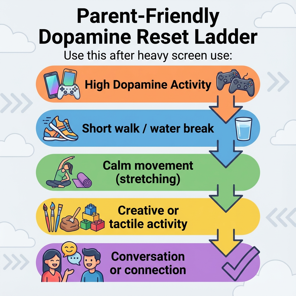 parent friendly dopamine reset chart